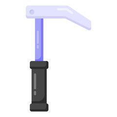 
Golf stick icon in flat design

