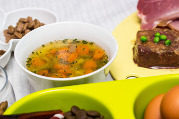Preparing natural organic food for pets at home