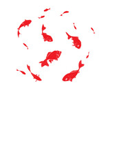 金魚　イラスト