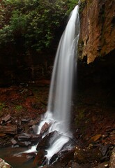 Naklejka na ściany i meble Sutter Falls in South Cumberland state park in Tennessee