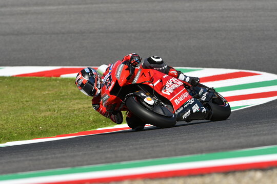 Mugello - Italy, 31 May: italian Ducati Team rider Danilo Petrucci in action at 2019 GP of Italy of MotoGP on May 2019 in Italy.