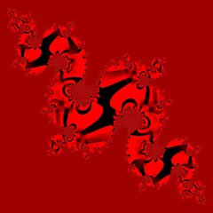 vivid red and black geometric shapes patterns and designs