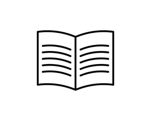 Book Icon in trendy flat style isolated on white background. Education symbol for your web site design, logo, app, UI. Vector illustration, EPS10