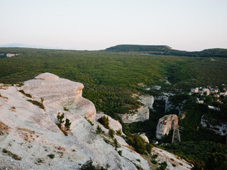 Nature mountains fresh air rocks Green grass landscape