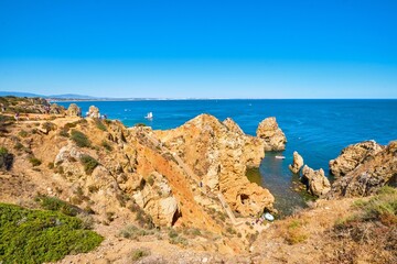 Fototapeta na wymiar Ponta da Piedade. Algarve coast and beaches of Portugal