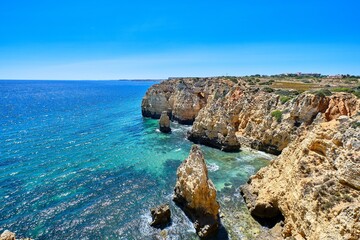 Ponta da Piedade. Algarve coast and beaches of Portugal