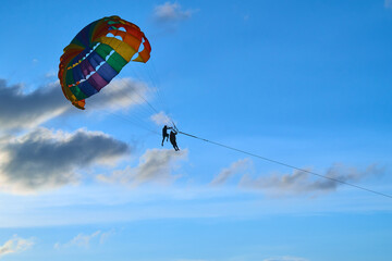 Paragliding on the famous Patong beach.