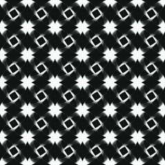 Black and white gradient seamless geometric pattern.