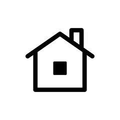 House vector icon. Home linear pictogram.