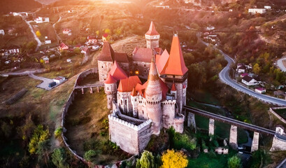 Scenic view of majestic Corvin Castle