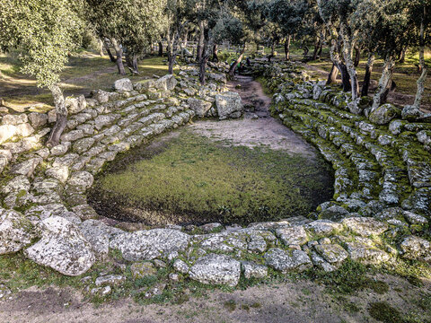 Villaggio Nuragico su Romanzesu, Bitti, Sardegna.