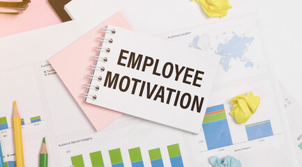 Conceptual hand written text showing employee motivation