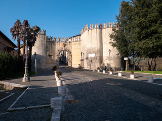 scorcio dell'antichissima città di Genazzano, provincia di Roma.