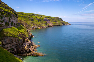the coastline of wales as seen from the great orm