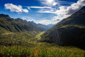 Fototapeta premium landscape with sky in the summer