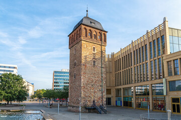 The historic Red Tower in Chemnitz