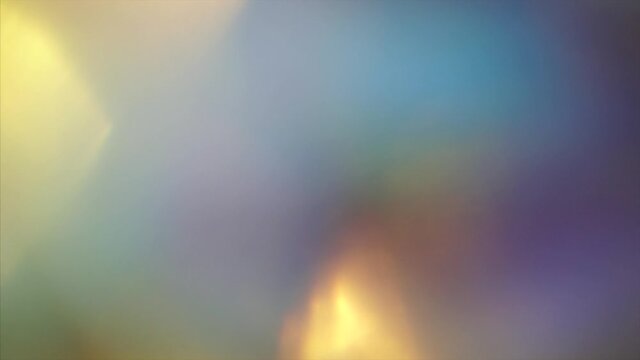 Moving neon nostalgic psychedelic iridescent background. Blurred bokeh moving leaks. VFX for any kind of project. 