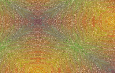 モザイク技法による抽象的グラフィックデザイン