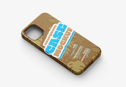 Mobile Phone Case Mockup for App UI and Mobile Design