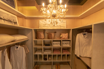 pretty closet inside light