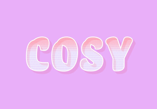 Knitted Text Effect