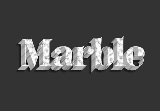 Marble Text Effect