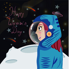Astronaut woman © santiago