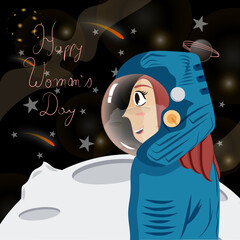 Mujer astronauta © santiago