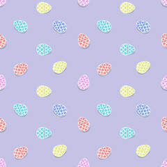 easter eggs seamless  vector pattern