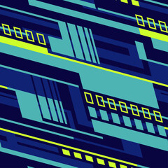 Obraz premium Striped geometric seamless pattern. Abstract modern sport grunge racing texture for vinyl wrap print. Vector background.