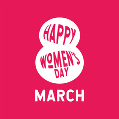 8 march. Happy Women's Day