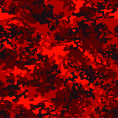 Camouflage texture seamless pattern. Abstract modern endless military camo ornament for fabric and fashion textile print. Vector background.