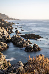 United States, California, Big Sur, The View along the Coast Below the Granite Canyon Bridge