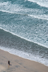 Couple on Black's Beach, La Jolla, California, USA.