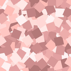Glitter seamless texture. Adorable pink particles. Endless pattern made of sparkling squares. Curiou