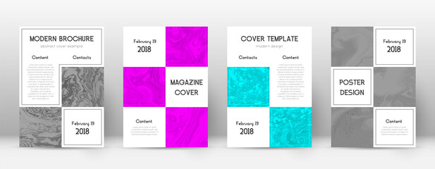 Abstract cover. Neat design template. Suminagashi marble business poster. Neat trendy abstract cover