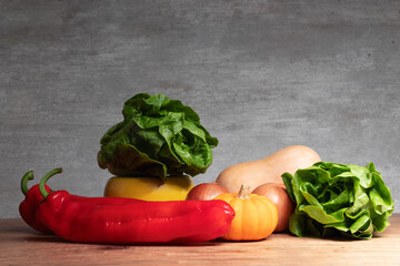 A selection of healthy vegetables.