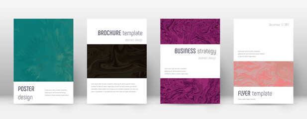 Abstract cover. Amusing design template. Suminagashi marble minimalistic poster. Amusing trendy abst
