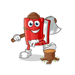 book Carpenter illustration. character vector