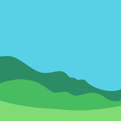 Cartoon Landscape art illustration kids book cover design