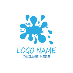 water splash icon vector illustration design template