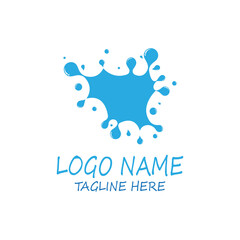 water splash icon vector illustration design template