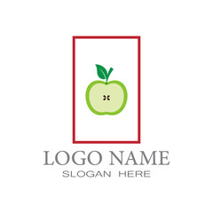 Apple vector illustration logo template