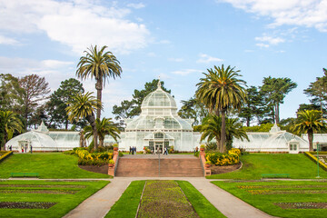 USA, California, San Francisco, Golden Gate Park and the Conservatory of Flowers
