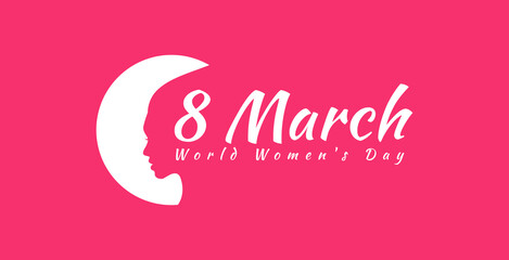 pink world women's day greeting background design. designs for banners