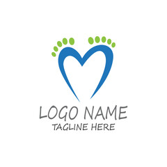 foot Logo Template Vector design