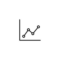 Graph icon, growth icon vector for computer, web and mobile app 