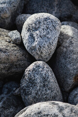 Hornblende granite rocks, California.