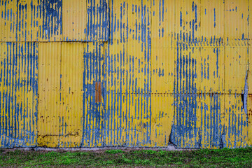 Yellow and blue wall
