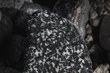 Hornblende granite rocks, California.